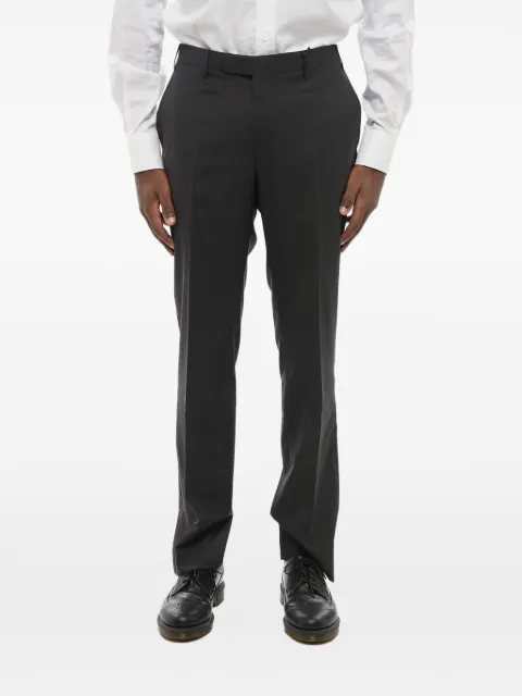 Corneliani pantalones de lana planos en el frente
