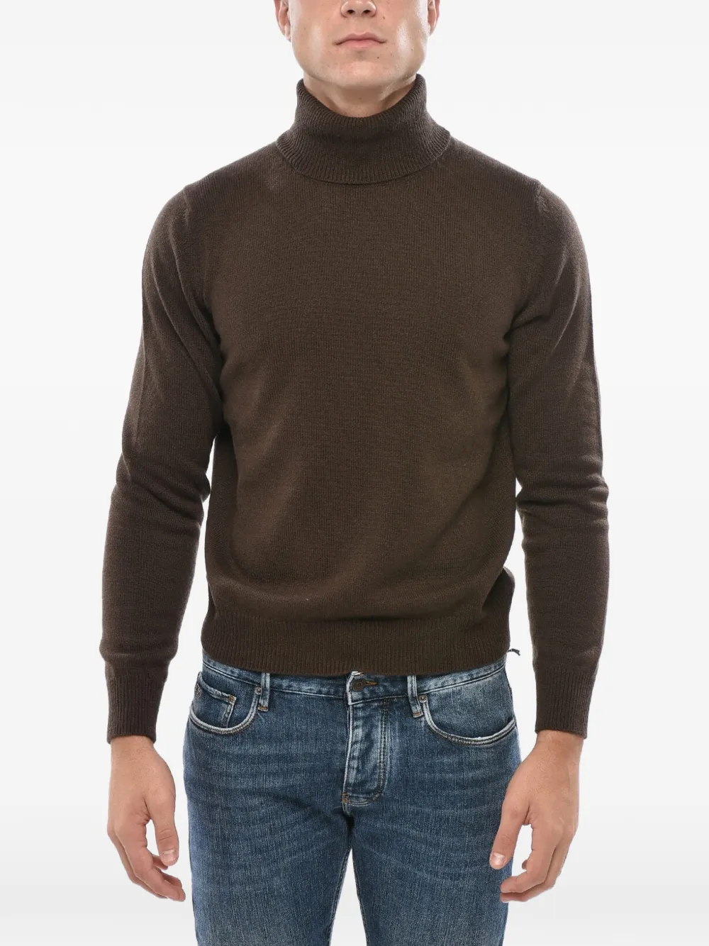Malo turtleneck cashmere sweater - Brown