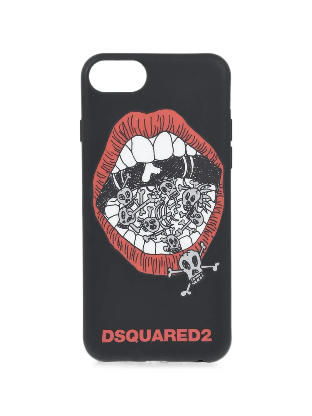 DSQUARED2 logo-print iPhone 8 Plus phone case - Schwarz