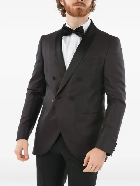 Corneliani double-breasted shawl-collar blazer