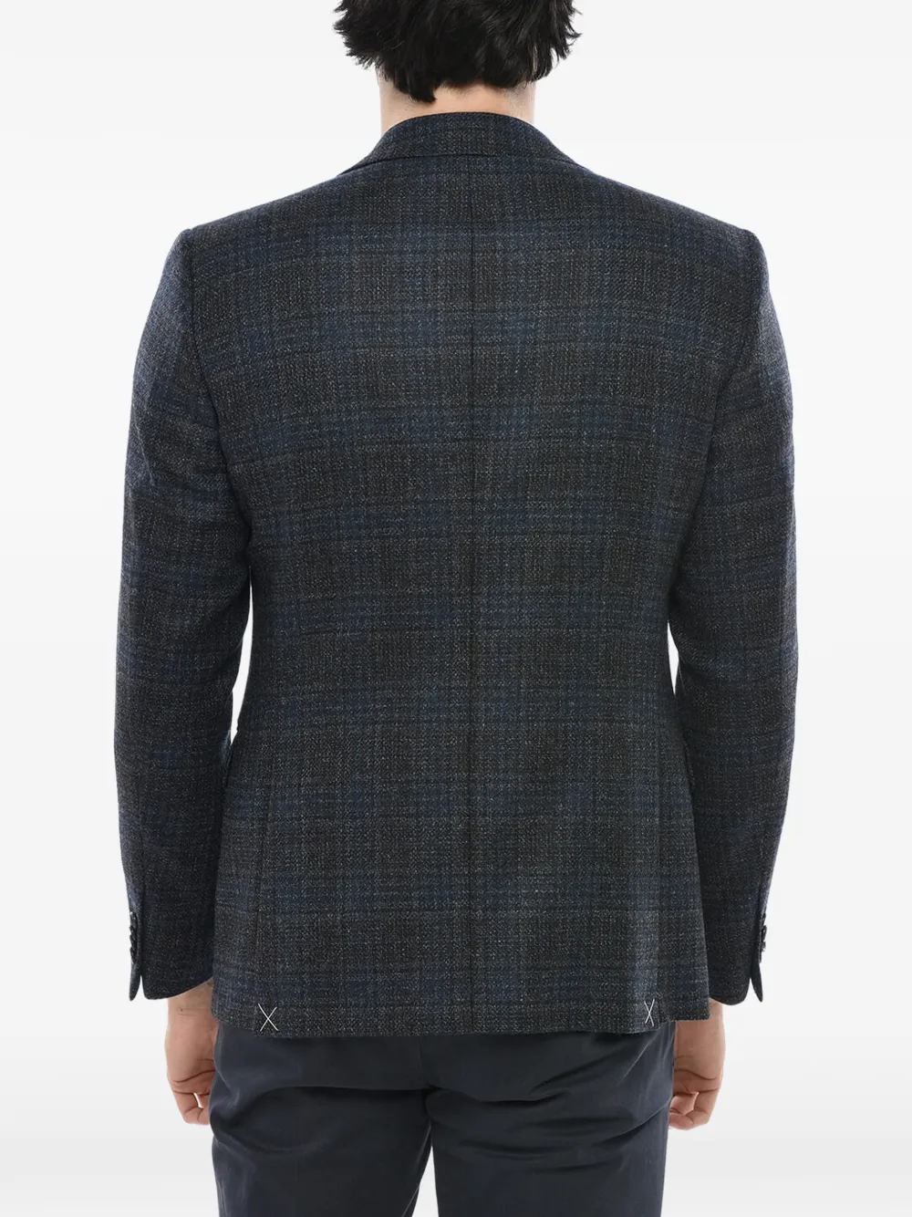 Corneliani Nino Danieli Checked Blazer In Black