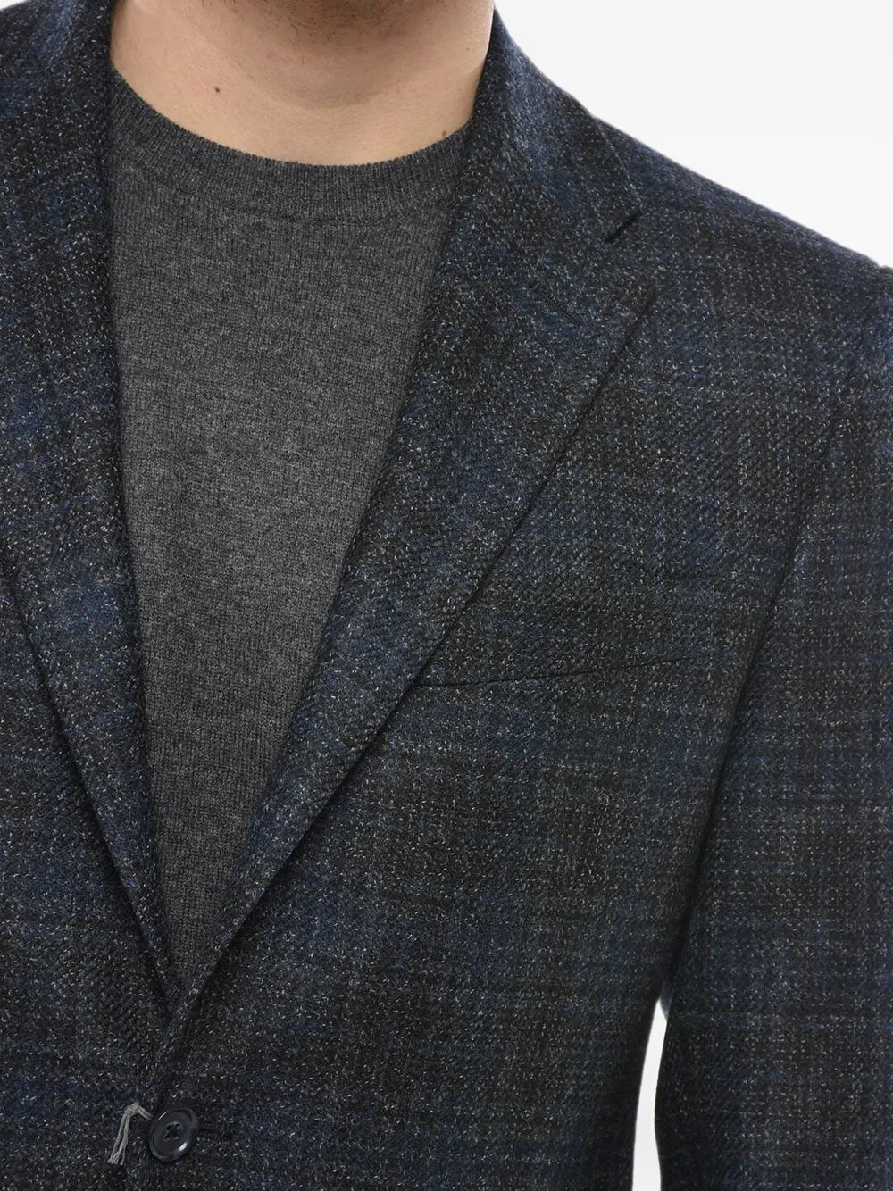 Corneliani Nino Danieli Checked Blazer In Black