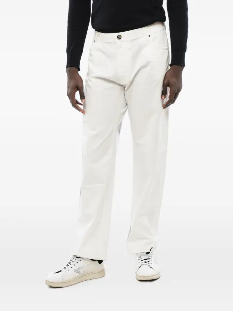Corneliani ID Luxury embroidered ton-sur-ton jeans