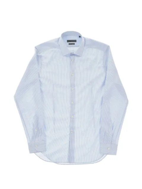Corneliani checked-pattern slim-fit shirt