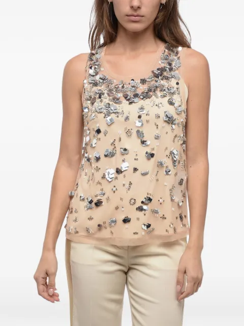 P.A.R.O.S.H. top con detalle de lentejuelas