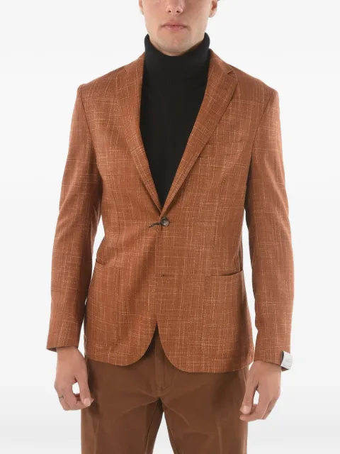 Corneliani single-breasted silk blazer