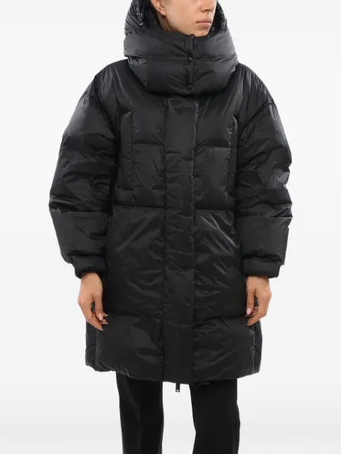 Bacon quilted hooded puffer coat