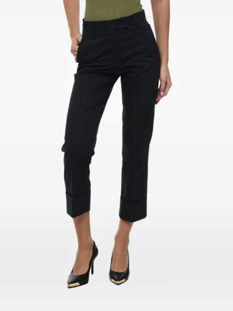 QL2 turn-up-cuff cropped trousers