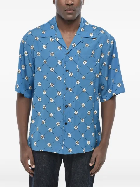 Marni floral-print bowling shirt