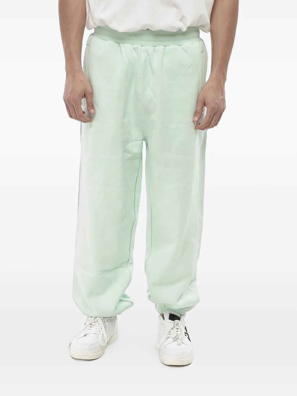 Awake NY logo-embroidered track pants - Grün