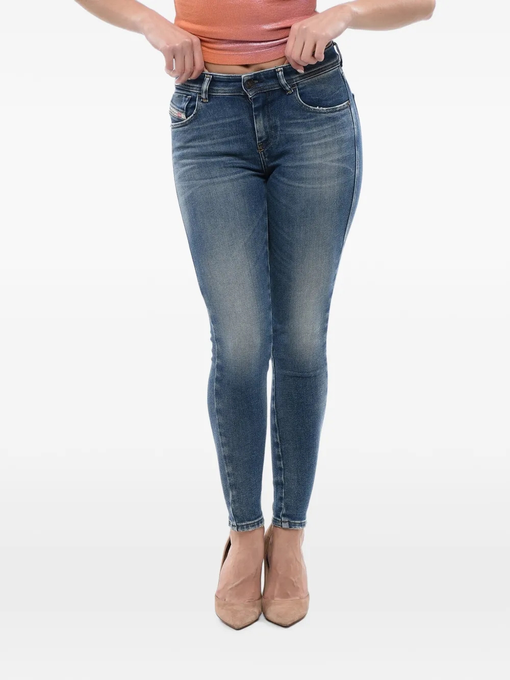 Diesel Slandy skinny jeans - Blau