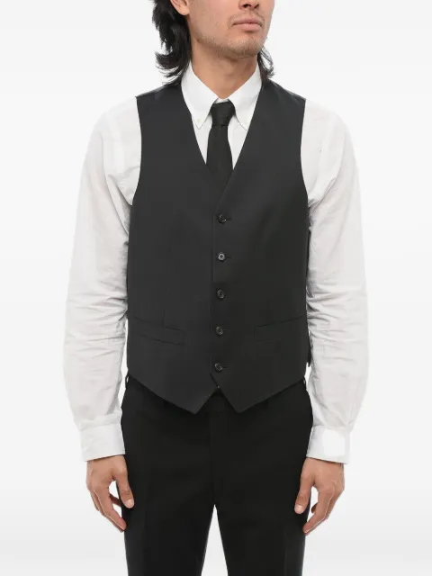 Corneliani single-breasted wool waistcoat