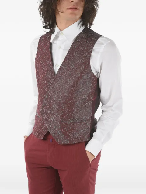 Corneliani double-breasted silk waistcoat