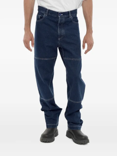 COUNTY OF MILAN contrast-stitch regular-fit straight-leg jeans
