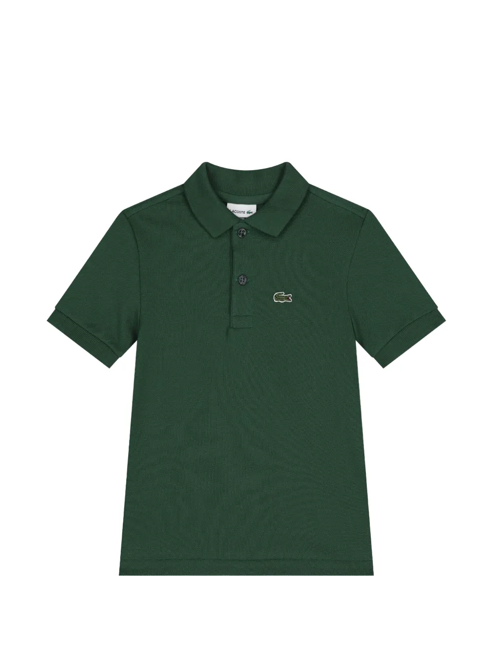 Lacoste Kids' Logo-patch Polo Shirt In Green