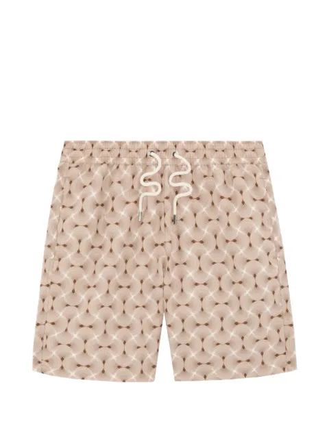 Frescobol Carioca geometric-print swim shorts