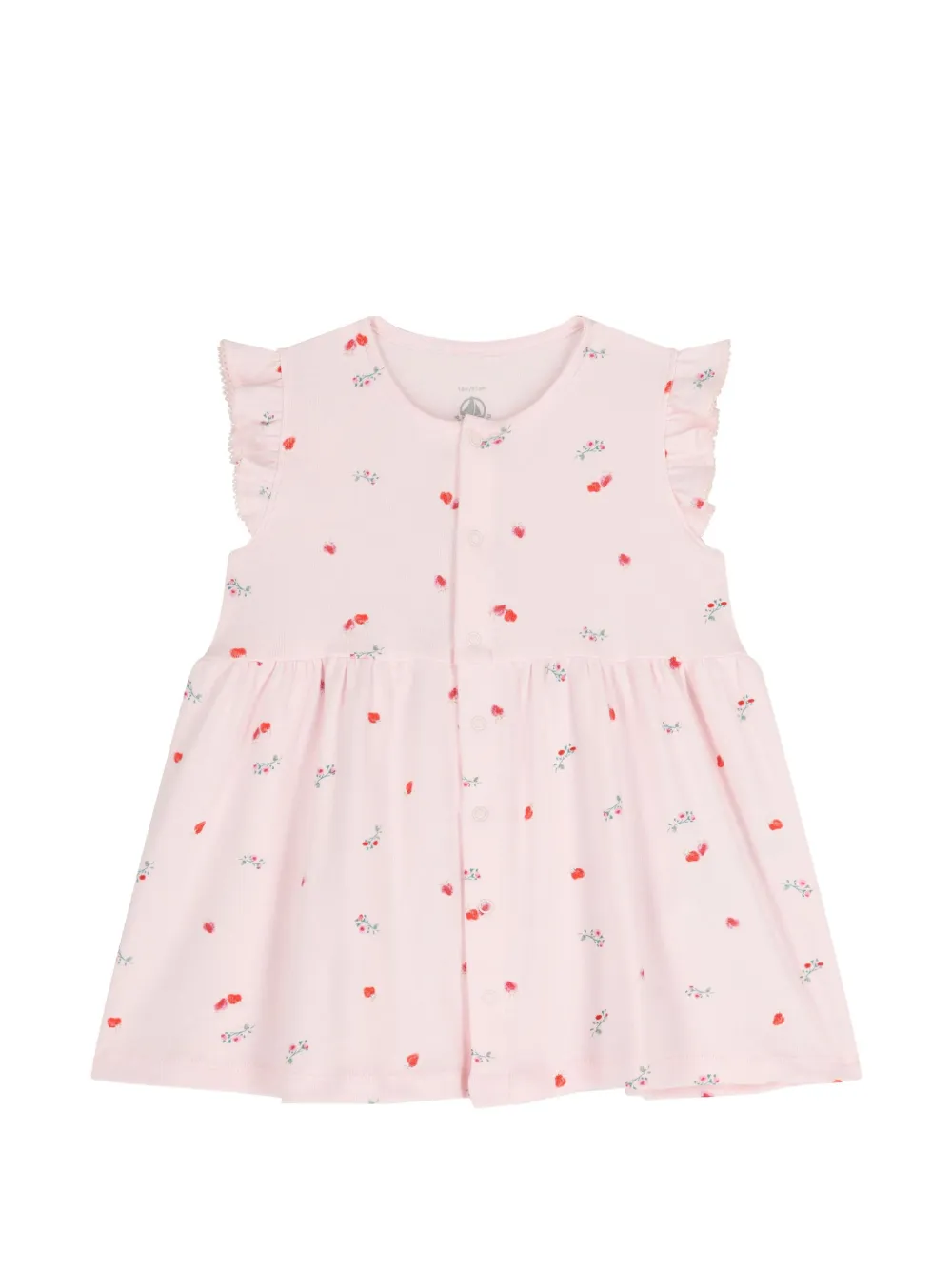 Petit Bateau Jurkset met ruches Roze