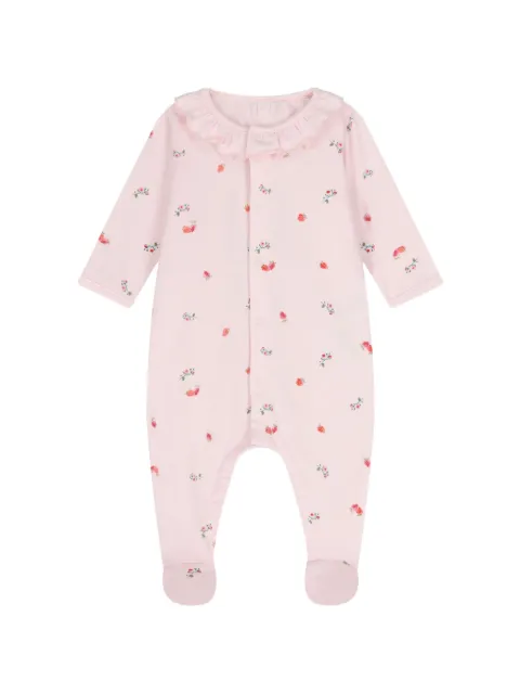 Petit Bateau strawberry-print pajamas