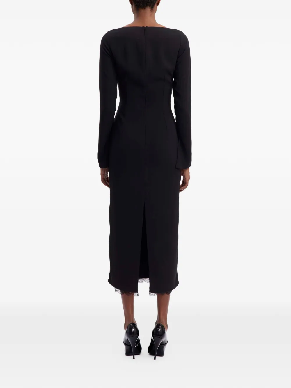 16Arlington Odette midi-jurk Zwart