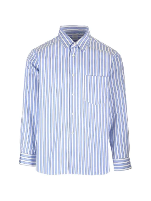 Comme Des Garçons Shirt striped cotton shirt