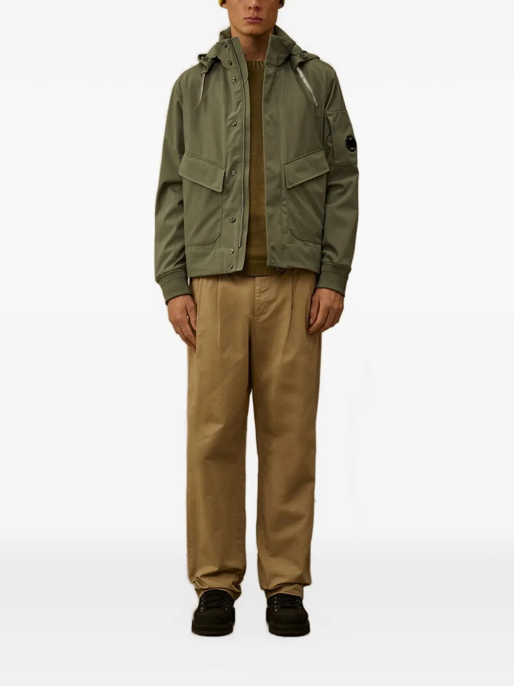 C.P. Company Katoenen gabardine pantalon Beige