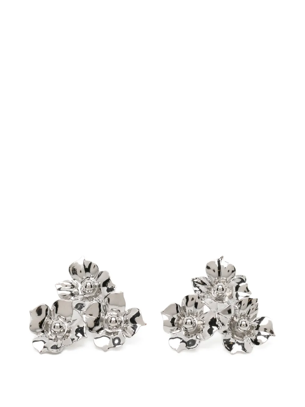 Jennifer Behr floral-motif earrings - Argento