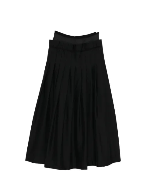 FETICO pleated layered-waist trousers