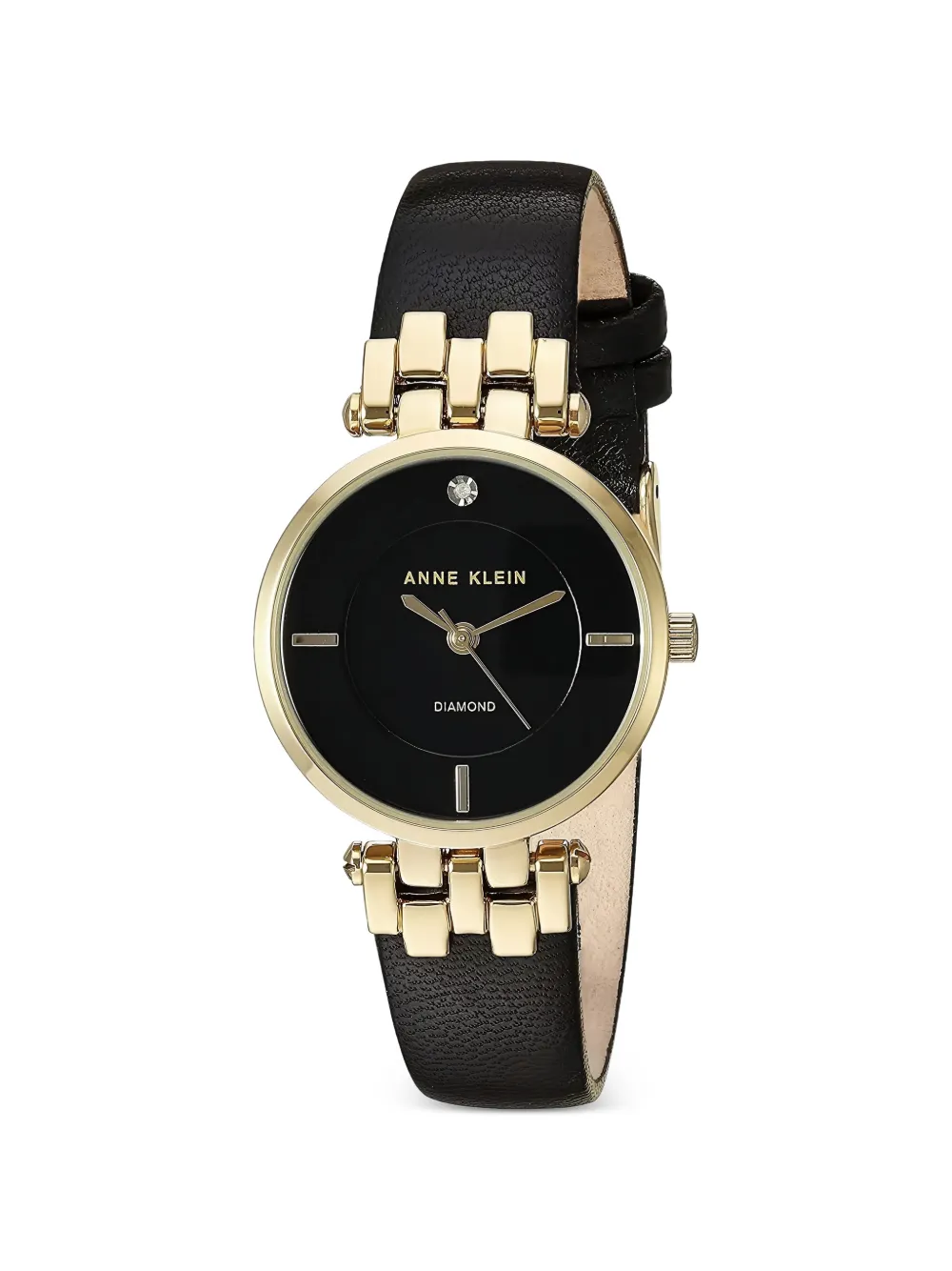 ANNE KLEIN classic diamond 28mm watch - Nero