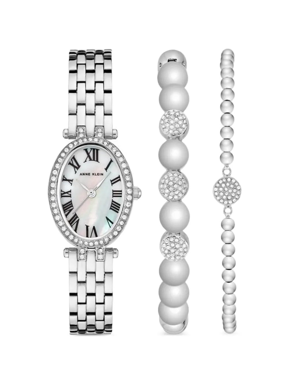 ANNE KLEIN classic crystal 22mm watch - Weiß