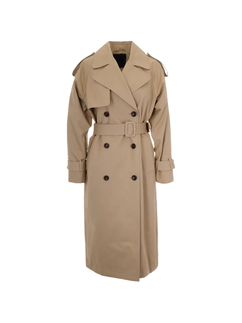 LIU JO double-breasted belted trench-coat - Nude