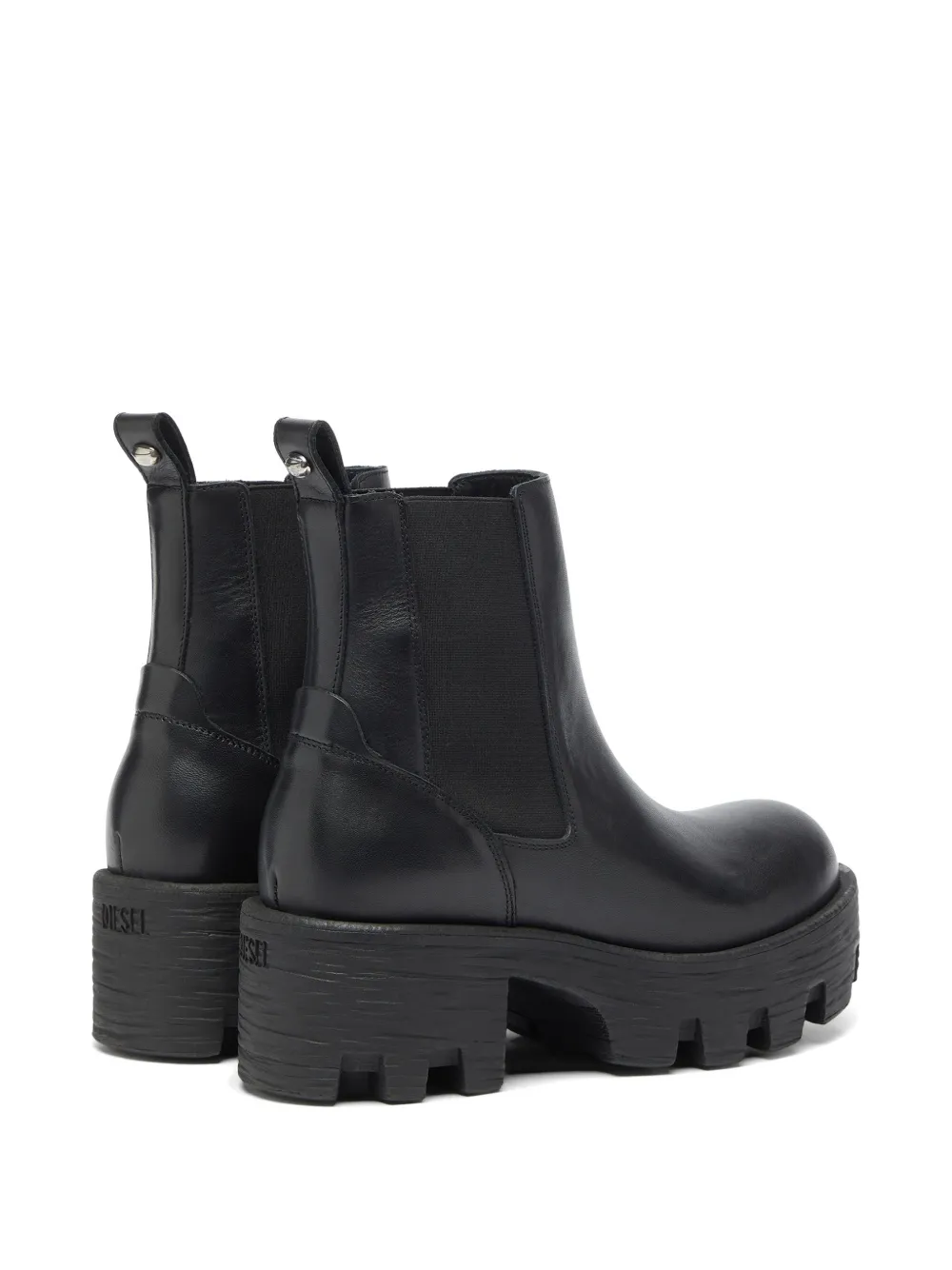 Diesel D-Hammer chunky-sole ankle boots Zwart