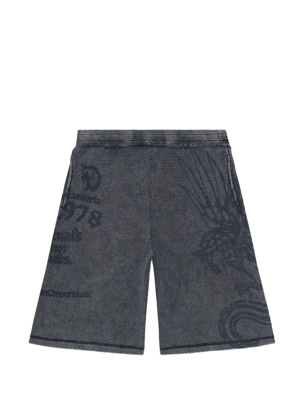 Diesel graphic-print shorts - Grey