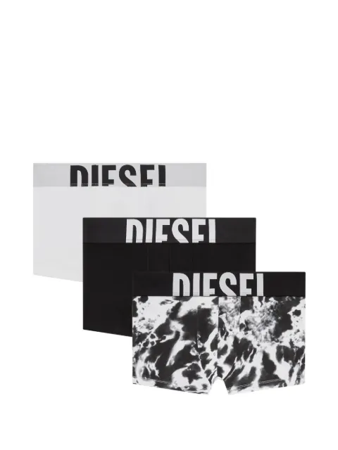 Diesel pack de 3 bóxeres con logo en la cinturilla
