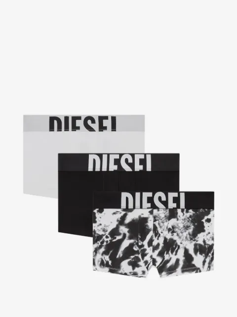 Diesel logo-waistband boxer briefs (pack of three)