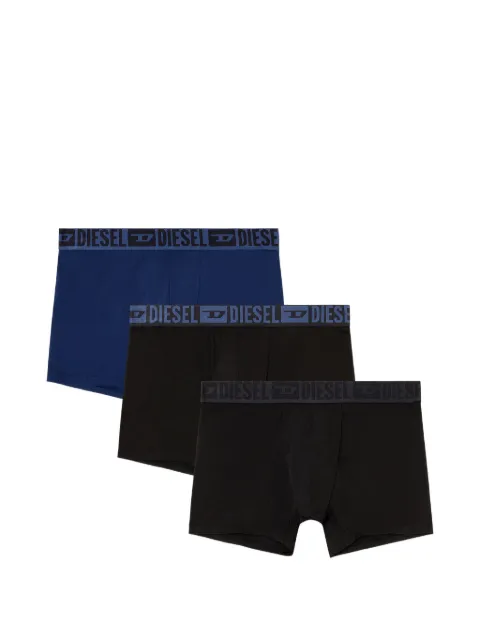 Diesel logo-waistband cotton boxers (set of three)