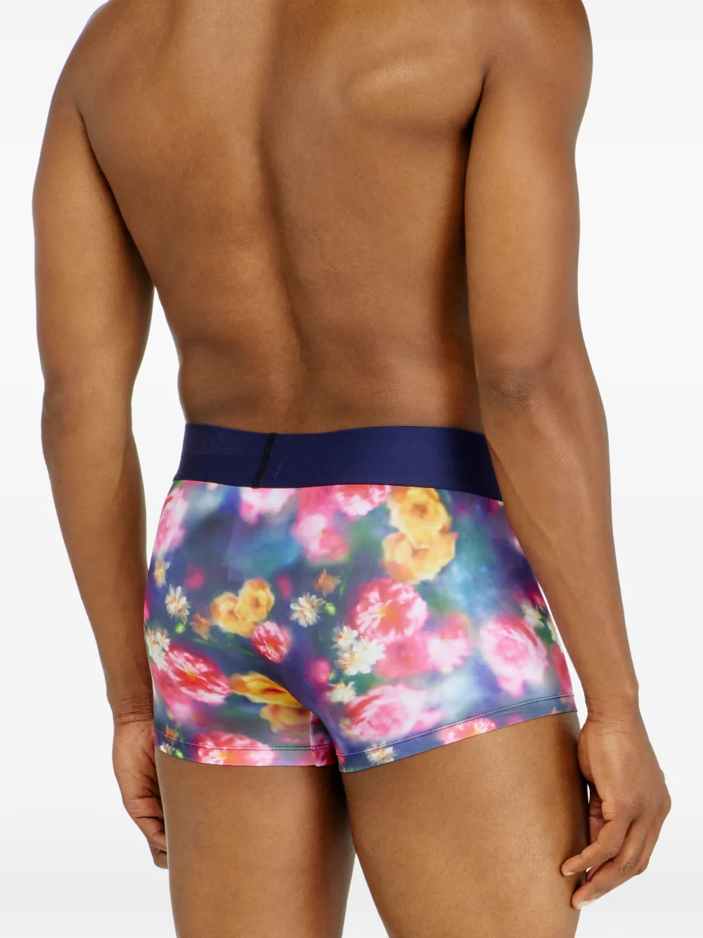 Diesel Boxershorts met bloemenprint Blauw