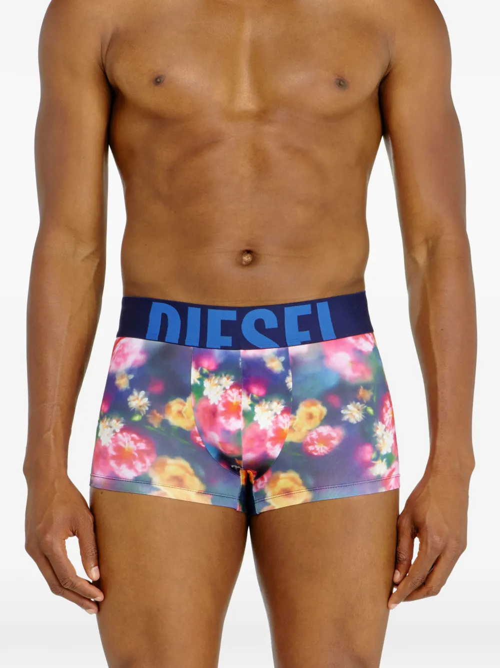 Diesel Boxershorts met bloemenprint Blauw
