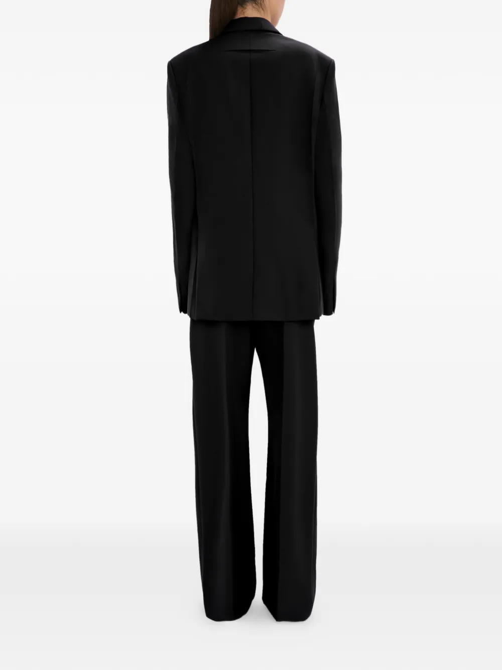 Victoria Beckham Blazer met enkele rij knopen Zwart