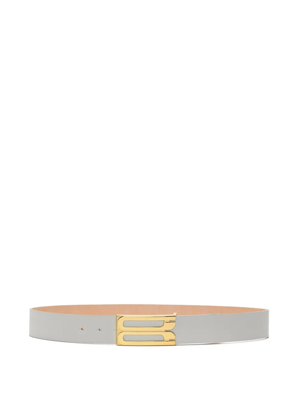 Victoria Beckham jumbo Dorian leather belt - Grigio