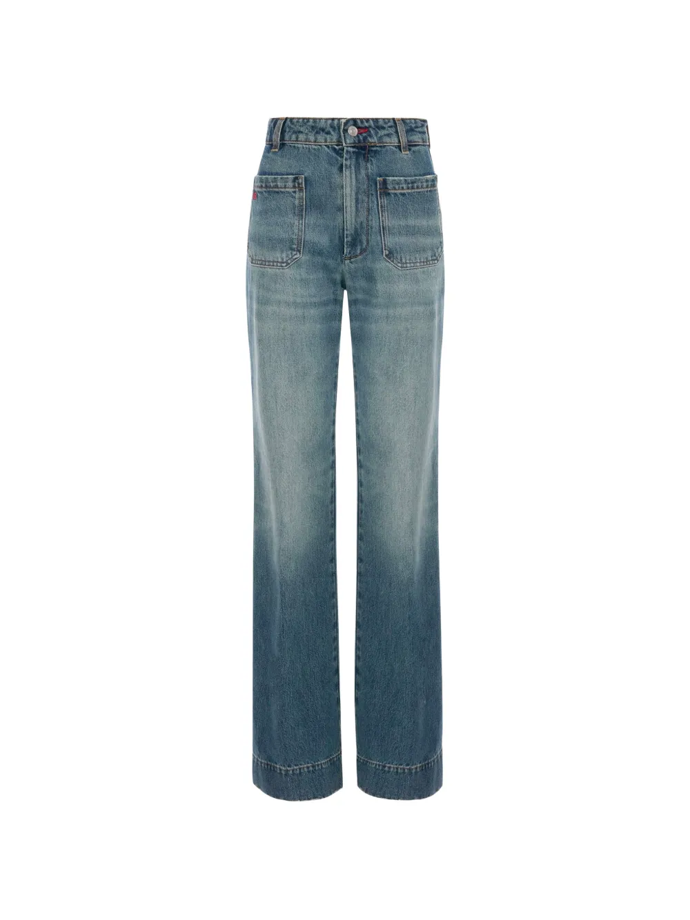 Victoria Beckham Alina patch-pocket jeans - Blu