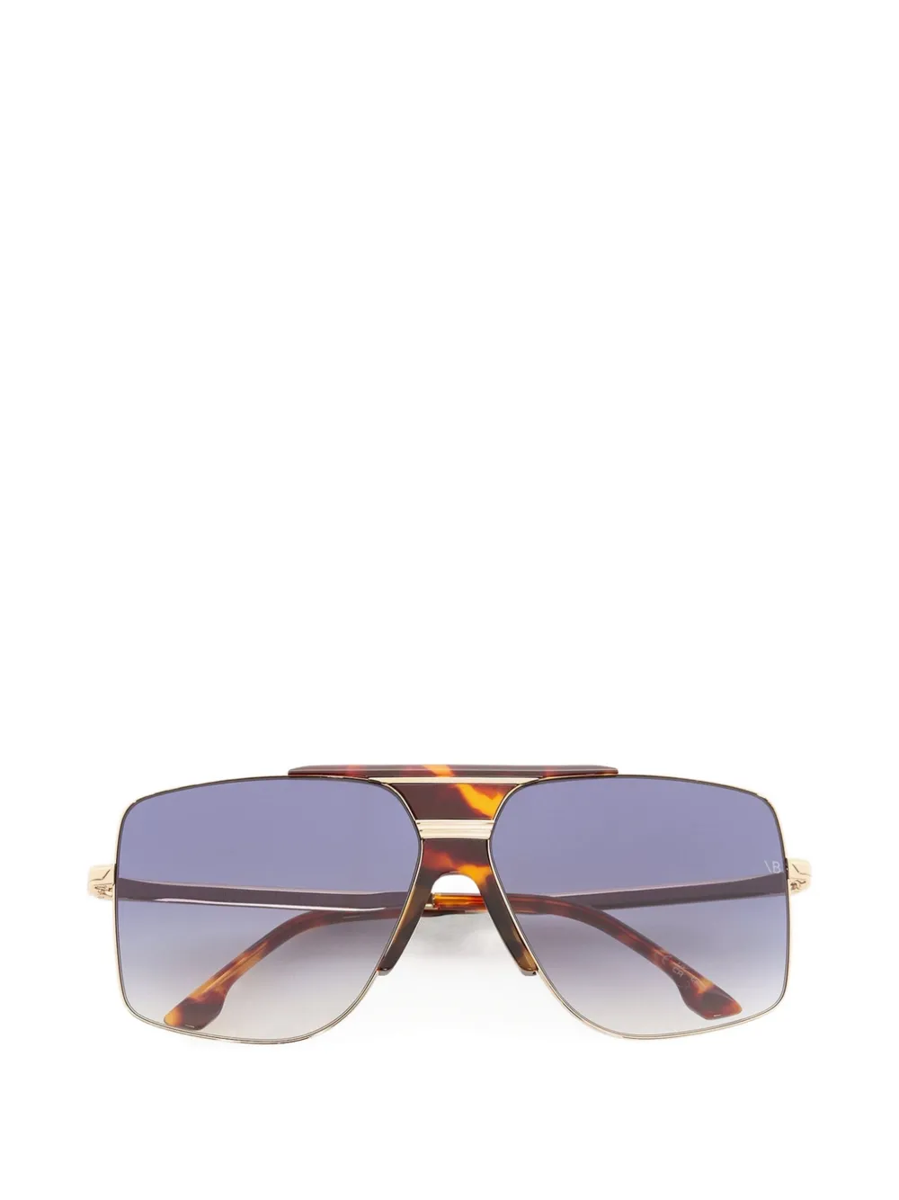 Victoria Beckham Oversized Geometric-frame Sunglasses In Gold