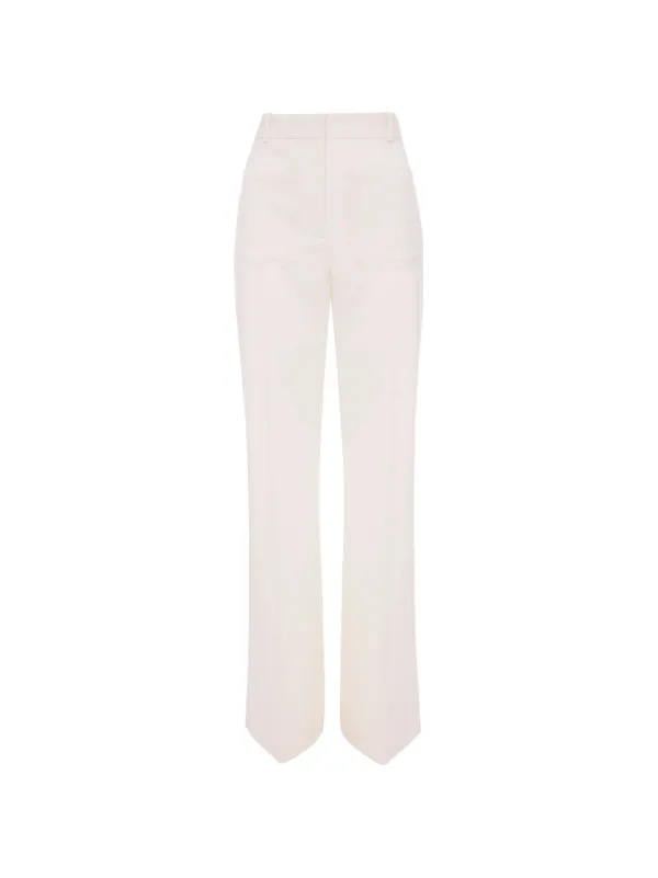 Victoria Beckham Alina Trousers in White