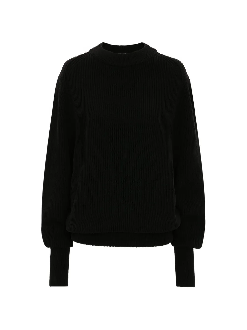 Victoria Beckham relaxed-fit ribbed-knit sweater - Nero