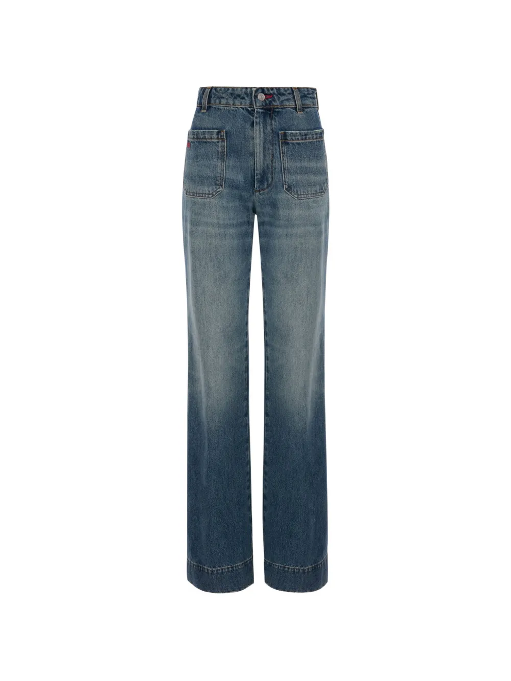 Victoria Beckham Alina patch-pocket jeans - Blu