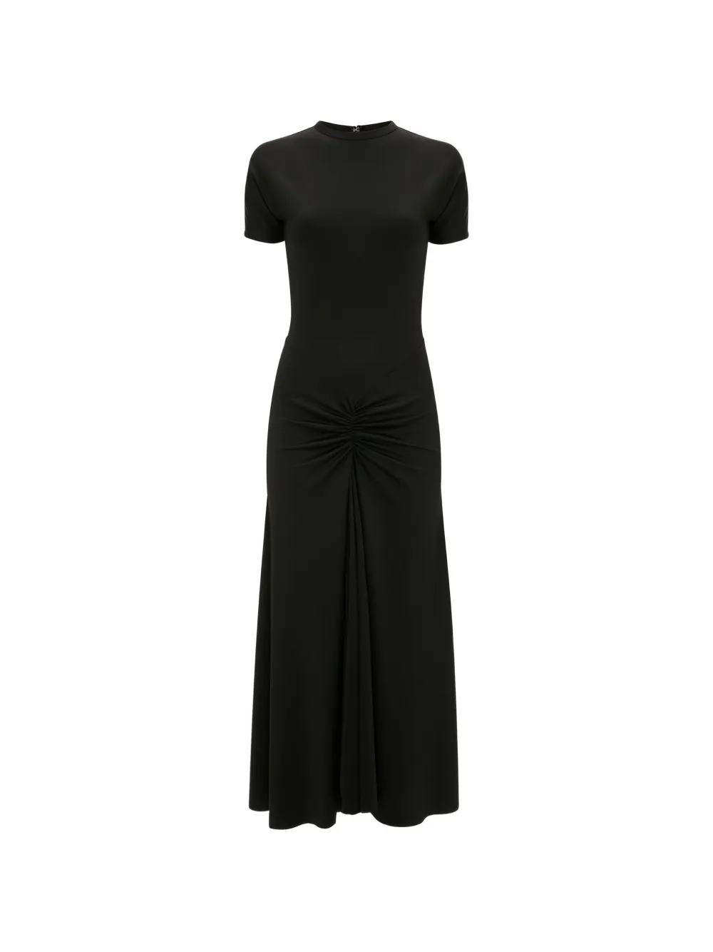 Victoria Beckham Blaire Gathered Midi Dress In Black
