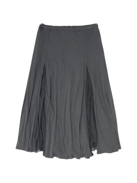 Diesel falda midi de canalé y gasa