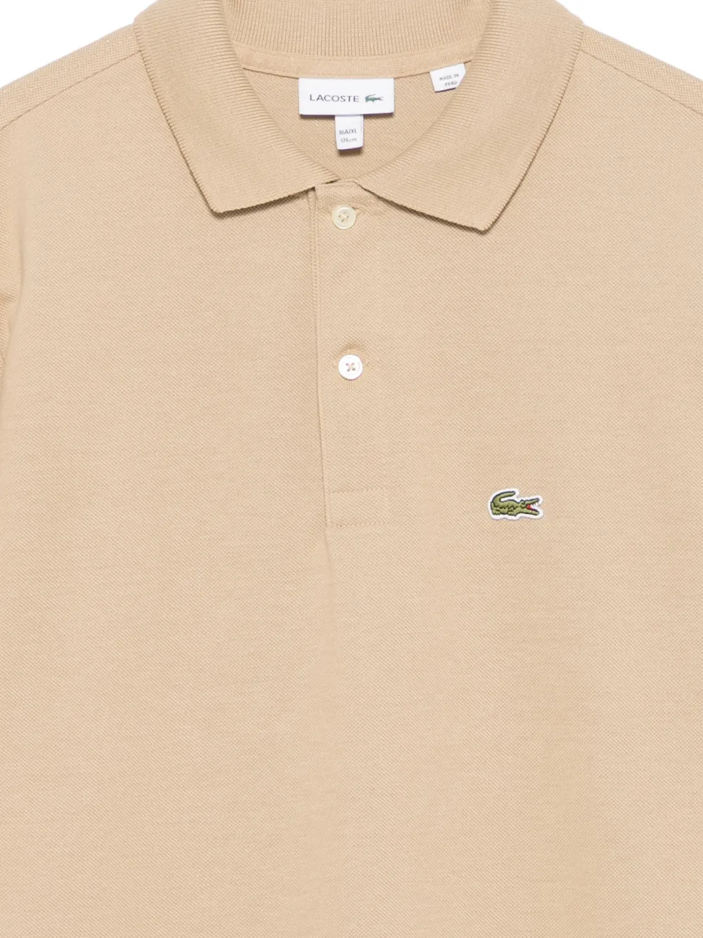 Lacoste Kids Poloshirt met logopatch Beige