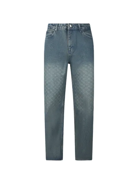 Daily Paper Uomo monogram-pattern faded jeans