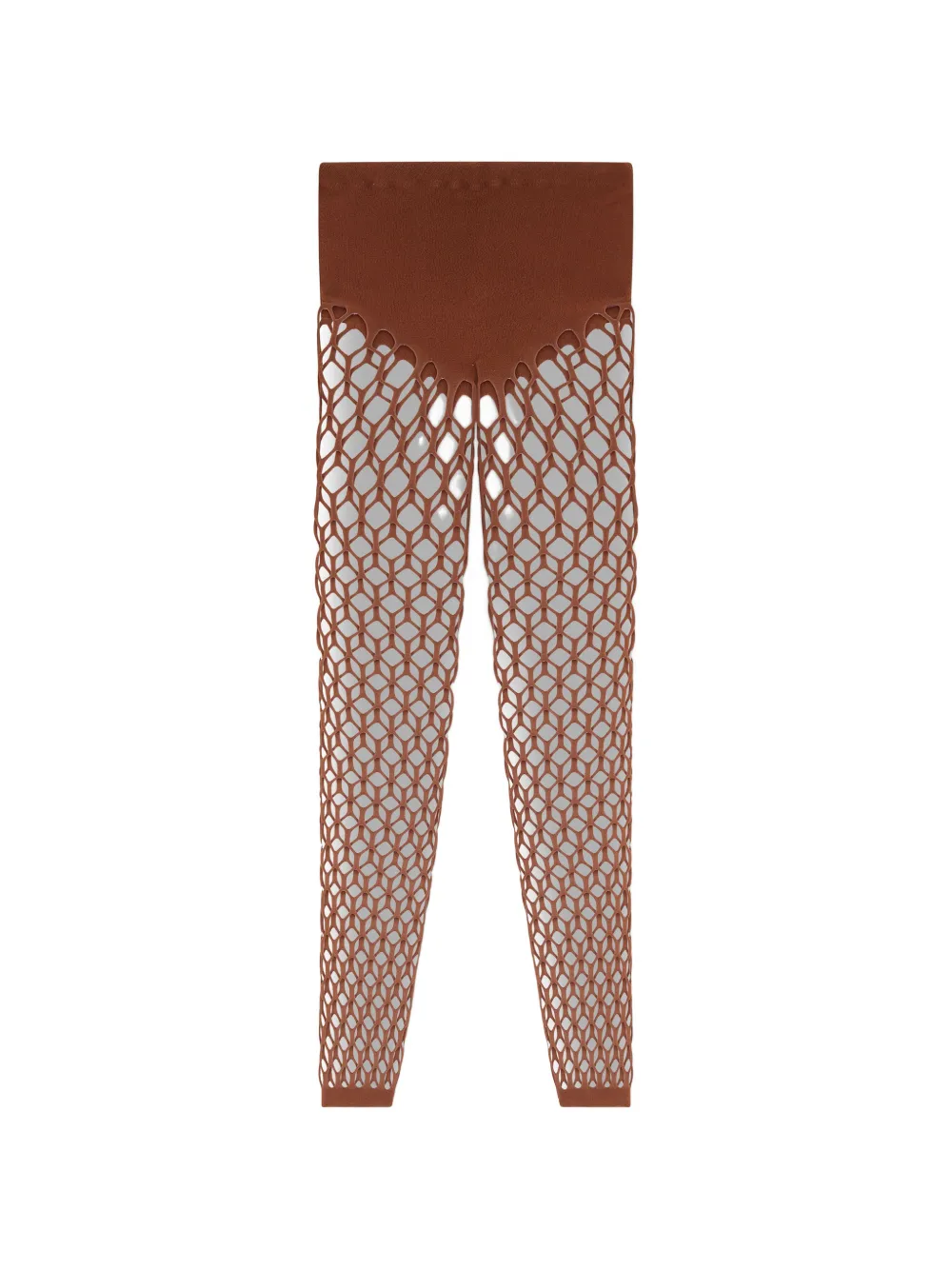 Diesel stretchy mesh-knit tights - Braun