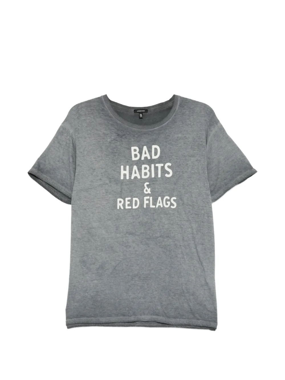 R13 washed-effect T-shirt - Blu